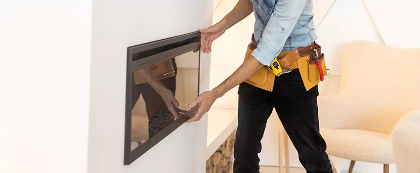 Metal Fireplace Installation in Hauppauge, New York