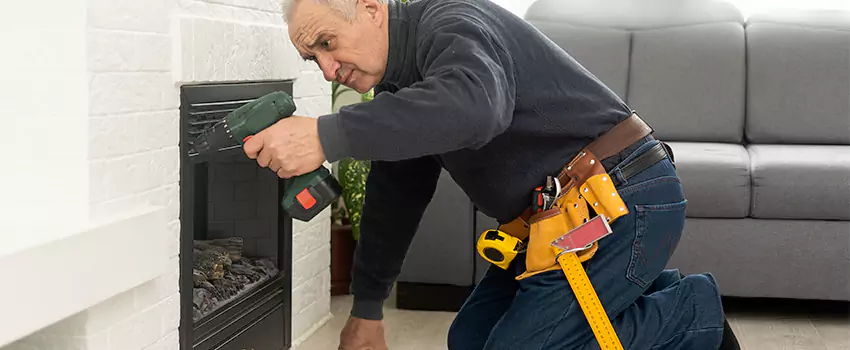 New Indoor Fireplace Installation in Hauppauge, New York