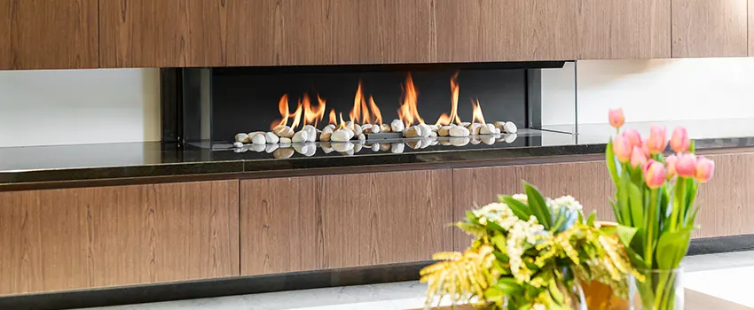 Double-height Fireplace Design Refurbishment in Hauppauge, New York